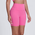 Womne No Front Seam Yoga Sport Shorts