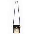 Black Woven Rattan  Crossbody Bag | Luxe 
Travel