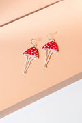 Lady Shroom Earrings  - Red