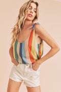Gracie Tank 5: Blue/Yellow/Red / Contemporary
