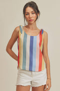 Gracie Tank 5: Blue/Yellow/Red / Contemporary