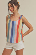 Gracie Tank 5: Blue/Yellow/Red / Contemporary