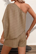 CWSJS0836_SOLID COLOR OFF-SHOULDER TEXTURED JUMPSUIT
