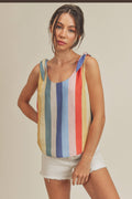 Gracie Tank 5: Blue/Yellow/Red / Contemporary