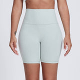 Womne No Front Seam Yoga Sport Shorts