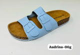 Wild Diva AUDRINA-06G Double Buckle Strap Beach Flat Sandals Color White