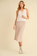 Karis Eyelet Tank: White Contemporary