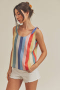 Gracie Tank 5: Blue/Yellow/Red / Contemporary