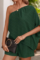CWSJS0836_SOLID COLOR OFF-SHOULDER TEXTURED JUMPSUIT