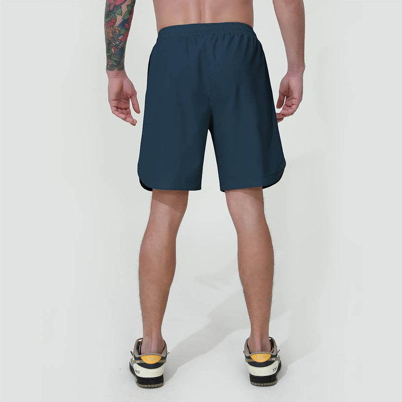 Man Elastic Waist Fitness Breathable Running Sport Shorts