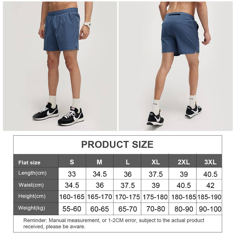 Man Fitness With Back Pockets Breathable Sport Shorts
