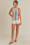 Gracie Tank 5: Blue/Yellow/Red / Contemporary