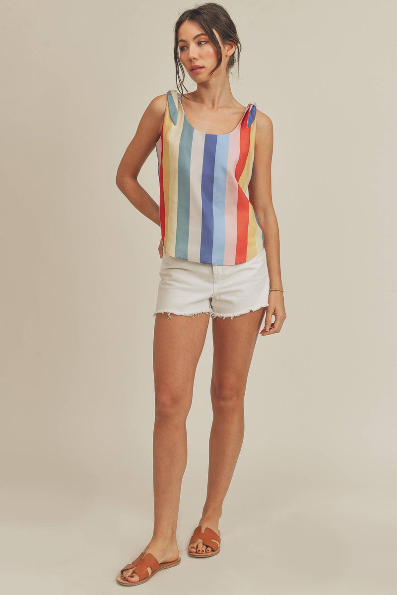 Gracie Tank 5: Blue/Yellow/Red / Contemporary