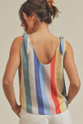Gracie Tank 5: Blue/Yellow/Red / Contemporary