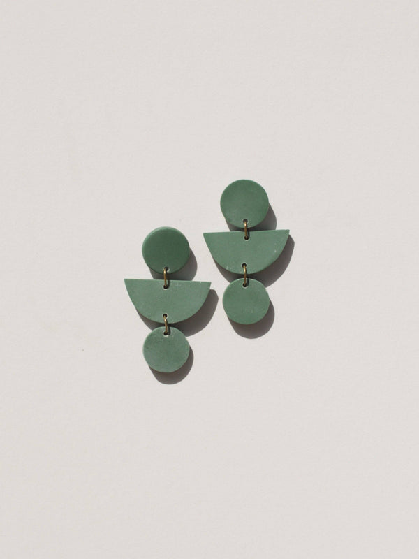 Mojave Geo Clay Earrings: Sand Dune - alternate