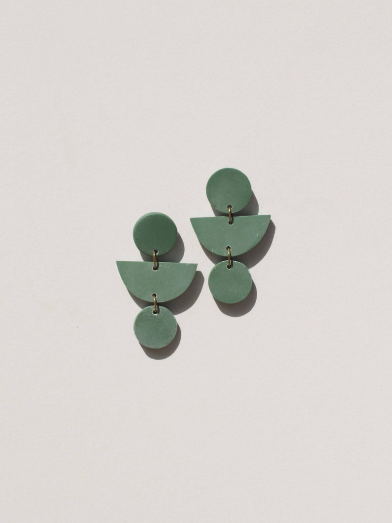 Mojave Geo Clay Earrings: Sand Dune
