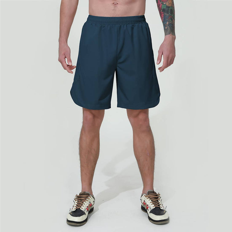Man Elastic Waist Fitness Breathable Running Sport Shorts