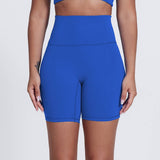 Womne No Front Seam Yoga Sport Shorts