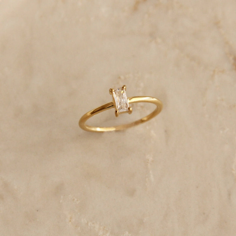 CZ Baguette Ring Six
