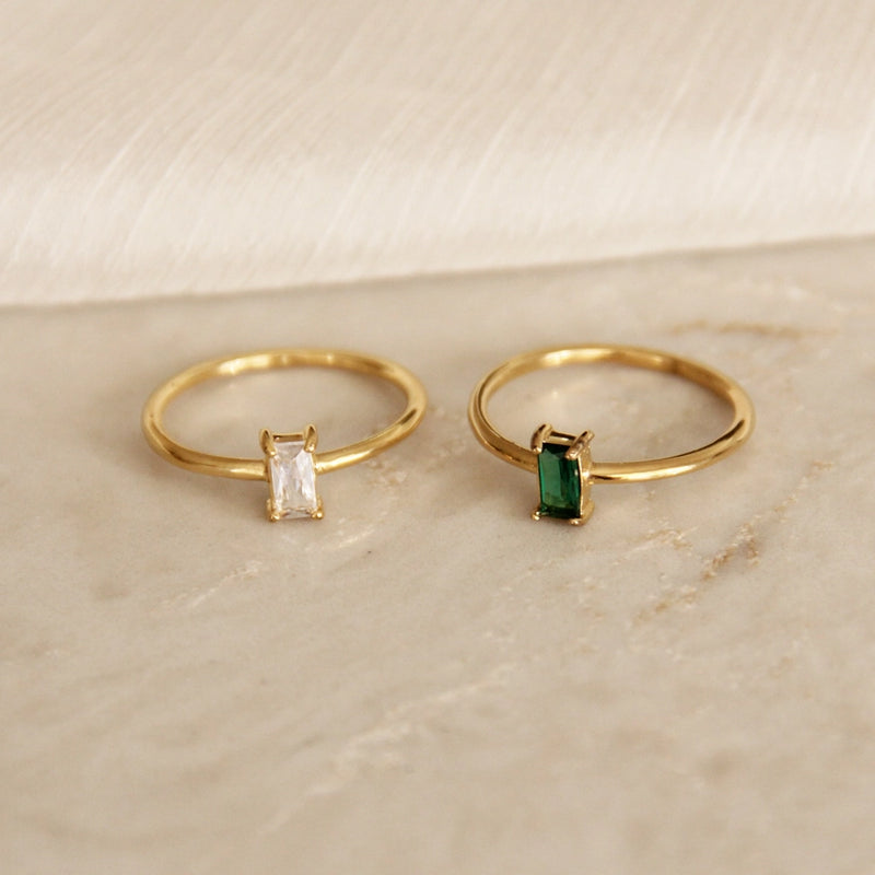 CZ Baguette Ring Seven