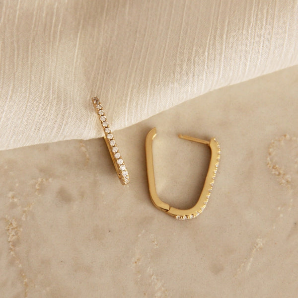 Elena Hoops Silver - alternate