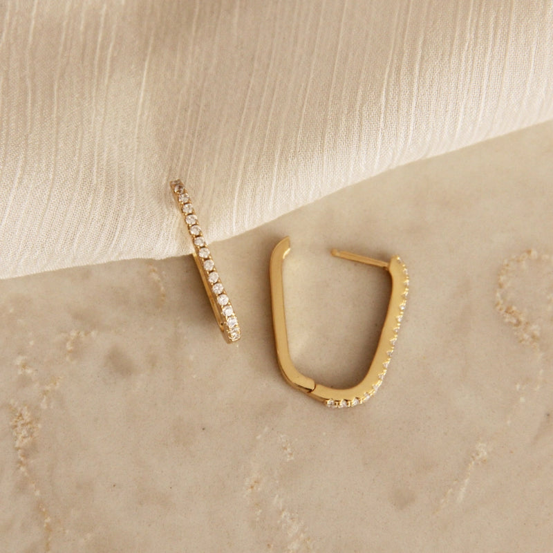 Elena Hoops Silver