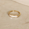 Mother of Pearl Bar Ring (size 8)