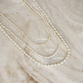 Natural Pearl Choker Necklace (Silver2.8-3mm)