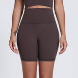 Womne No Front Seam Yoga Sport Shorts