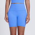 Womne No Front Seam Yoga Sport Shorts