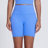 Womne No Front Seam Yoga Sport Shorts
