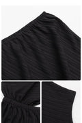 CWSJS0836_SOLID COLOR OFF-SHOULDER TEXTURED JUMPSUIT