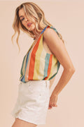 Gracie Tank 5: Blue/Yellow/Red / Contemporary