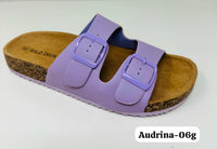 Wild Diva AUDRINA-06G Double Buckle Strap Beach Flat Sandals Color White