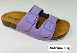Wild Diva AUDRINA-06G Double Buckle Strap Beach Flat Sandals Color White