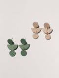 Mojave Geo Clay Earrings: Sand Dune