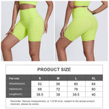 Womne No Front Seam Yoga Sport Shorts