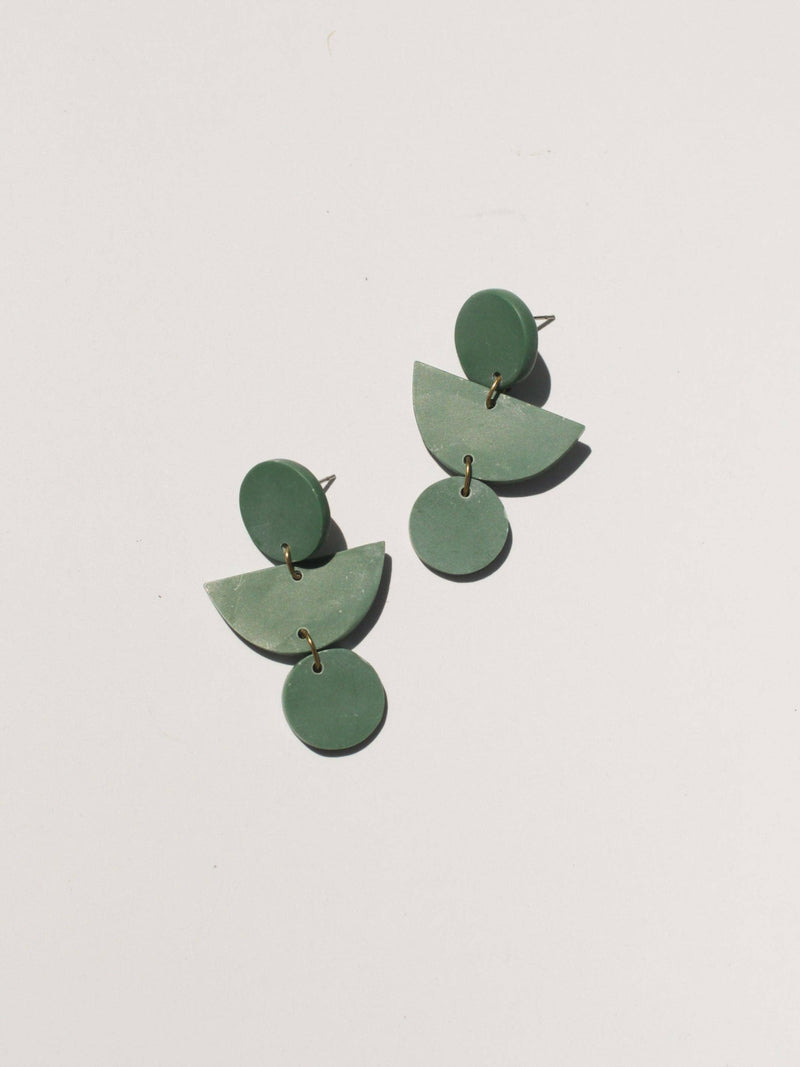 Mojave Geo Clay Earrings: Sand Dune
