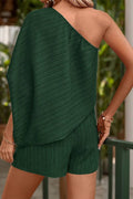CWSJS0836_SOLID COLOR OFF-SHOULDER TEXTURED JUMPSUIT