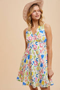 BOLD PRINT BUTTON DOWN MINI: MULTI