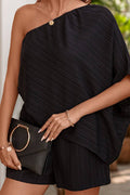 CWSJS0836_SOLID COLOR OFF-SHOULDER TEXTURED JUMPSUIT