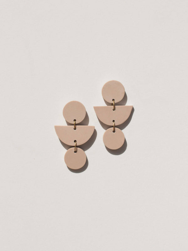 Mojave Geo Clay Earrings: Sand Dune