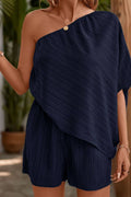 CWSJS0836_SOLID COLOR OFF-SHOULDER TEXTURED JUMPSUIT