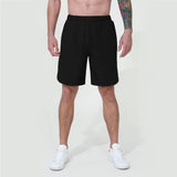 Man Elastic Waist Fitness Breathable Running Sport Shorts