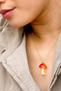 Shroom Boom Necklace - 18K Gold Plated