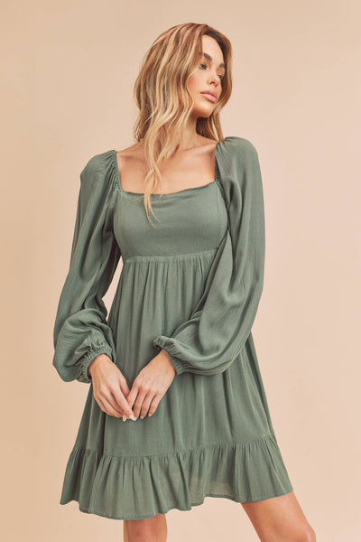 426AK Taya Dress: Eucalyptus/ Dress
