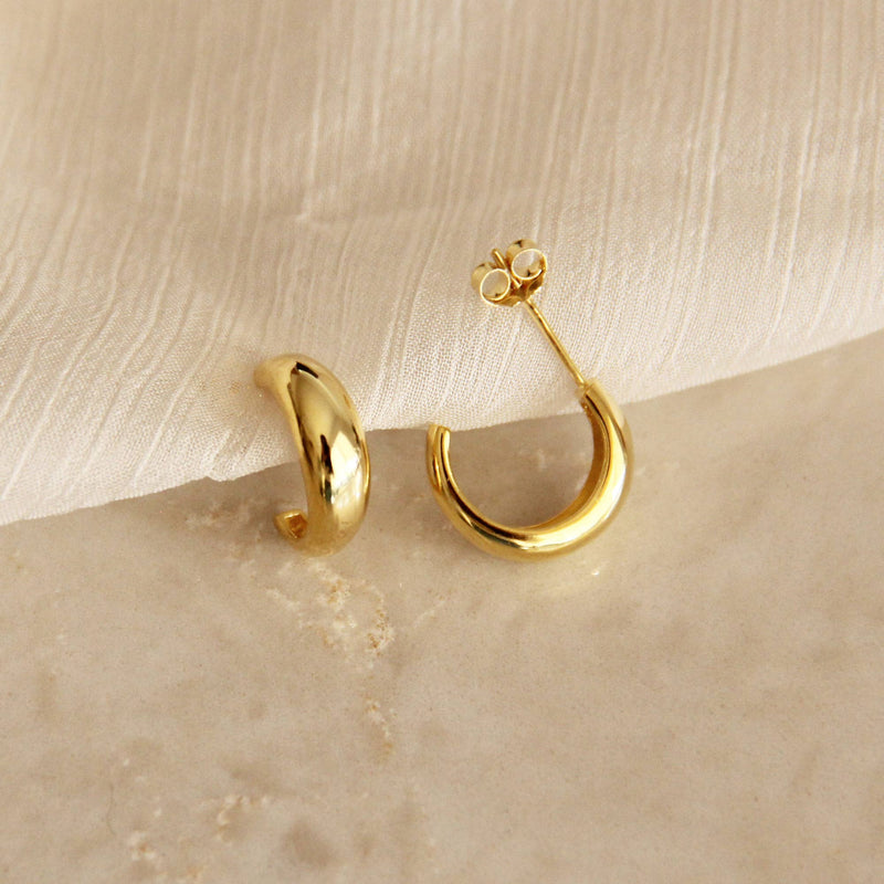 Emery Semi Hoops Gold