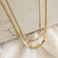 Herringbone Chain Necklace (5mm / Silver)