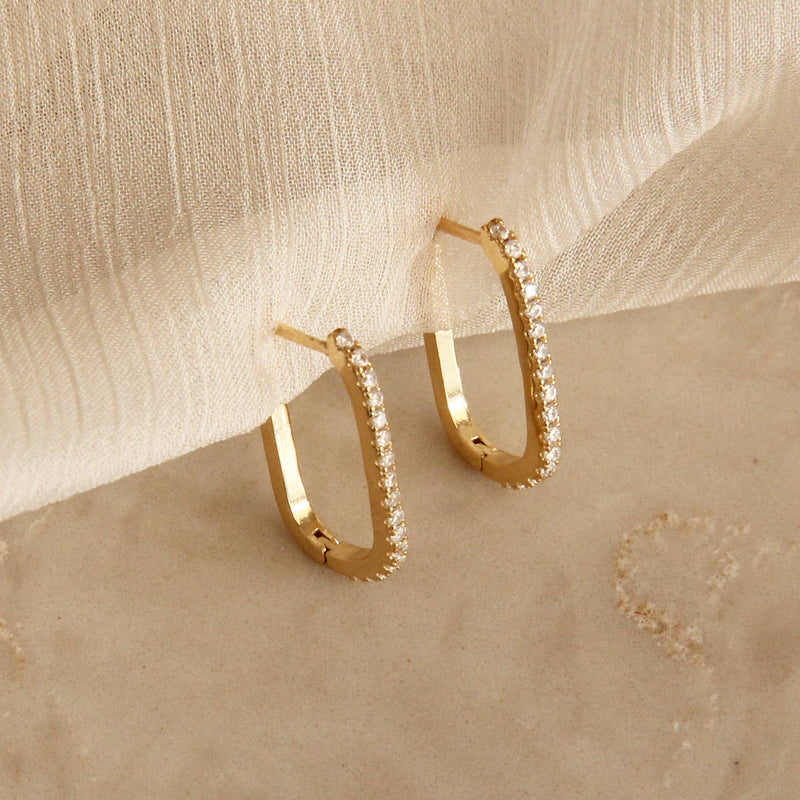 Elena Hoops Silver