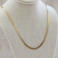 Herringbone Chain Necklace (5mm / Gold)